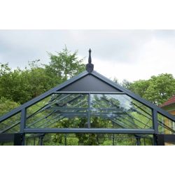 Juliana muurkas Compact 50, antraciet grijs gecoat, tuindersglas 3 mm