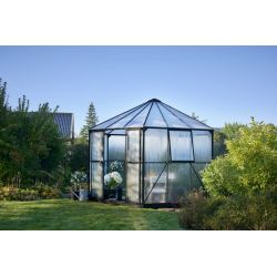 Halls prieel Atrium 90, zwart gecoat