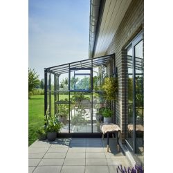 Halls muurkas Qube LT68- zwart gecoat