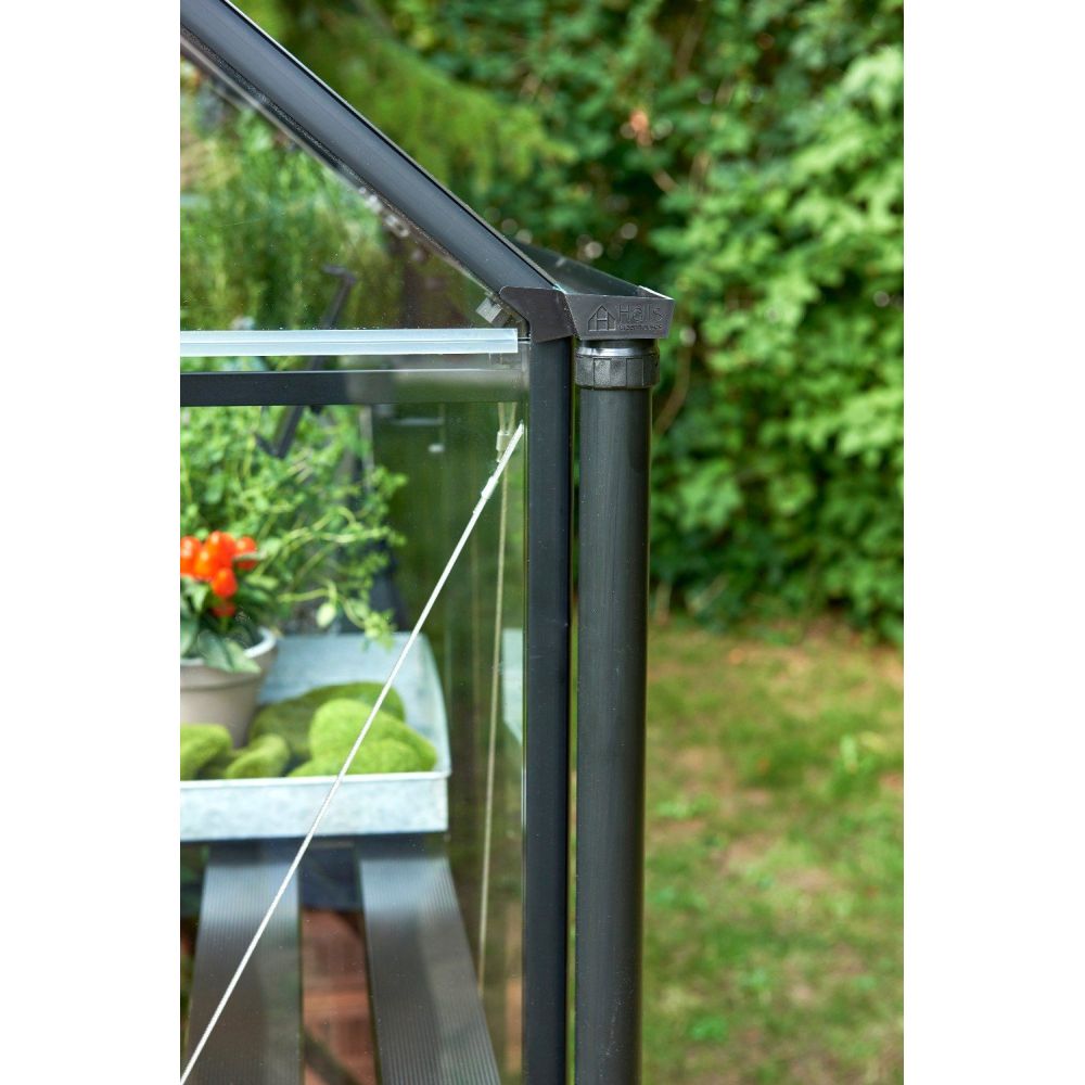 Regenpijpset tbv Halls Qube LT muurkas - zwart (2 gootzijden)