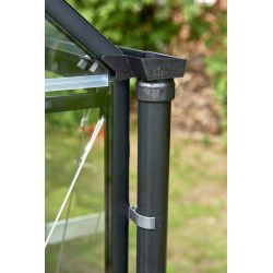 Regenpijpset tbv Halls Qube LT muurkas - zwart (2 gootzijden)