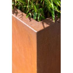 Geroba rechthoekige plantenbak Artesa B4 500x500x1000mm - Cortenstaal