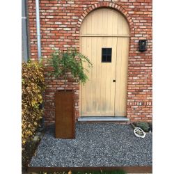 Geroba rechthoekige plantenbak Artesa B3 400x400x1000mm - Cortenstaal