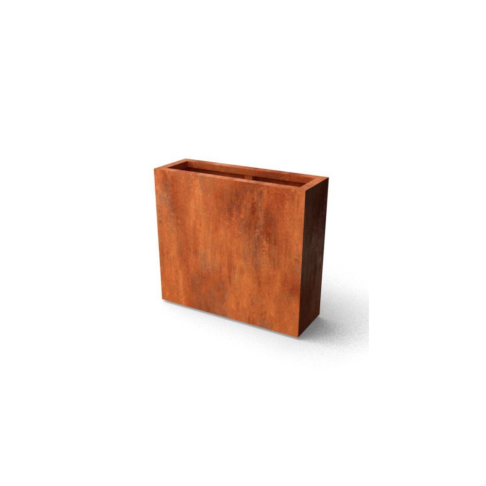 Geroba rechthoekige plantenbak Artesa B6 900x300x800mm - Cortenstaal