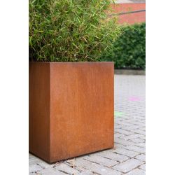Geroba rechthoekige plantenbak Artesa B13 1200x1200x800mm - Cortenstaal