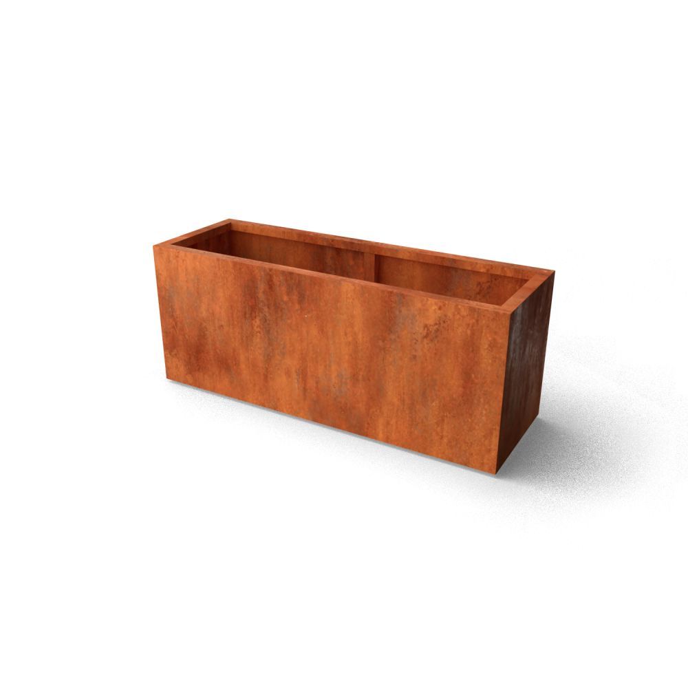Geroba rechthoekige plantenbak Artesa B16 1500x500x600mm - Cortenstaal