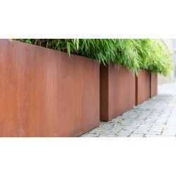 Geroba rechthoekige plantenbak Artesa B17 2000x500x600mm - Cortenstaal