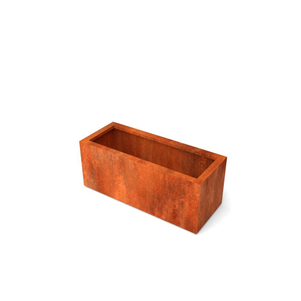 Geroba rechthoekige plantenbak Artesa B22 1000x400x400mm - Cortenstaal
