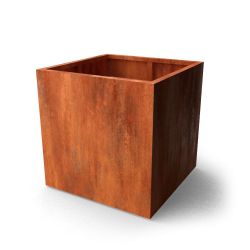 Geroba vierkante plantenbak Quadra B7 1000x1000x1000mm - Cortenstaal