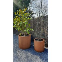 Geroba ronde plantenbak RondaB7 600x600mm - Cortenstaal