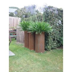 Geroba ronde plantenbak RondaB8 350x1000mm - Cortenstaal