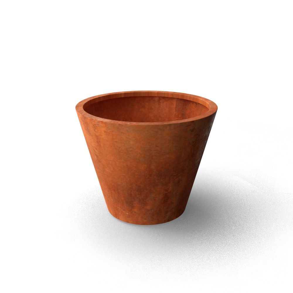 Geroba conische plantenbak ConicaB1 1000x800mm - Cortenstaal