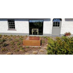 Geroba watertafel TaulaQC2 1000x1000x400mm - Cortenstaal