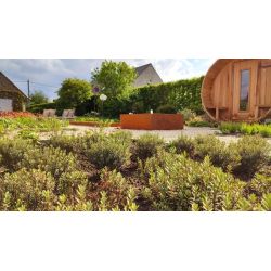 Geroba watertafel TaulaQC2 1000x1000x400mm - Cortenstaal