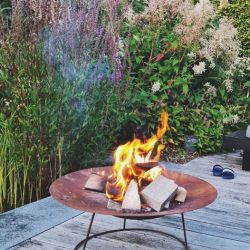 Geroba vuurschaal Diabl05 1500x201mm - Cortenstaal