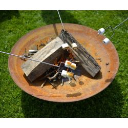 Geroba vuurschaal Diabl05 1500x201mm - Cortenstaal