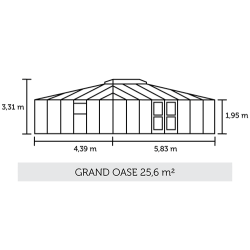 Juliana Grand Oase 256 tuinkamer - antracietgrijs