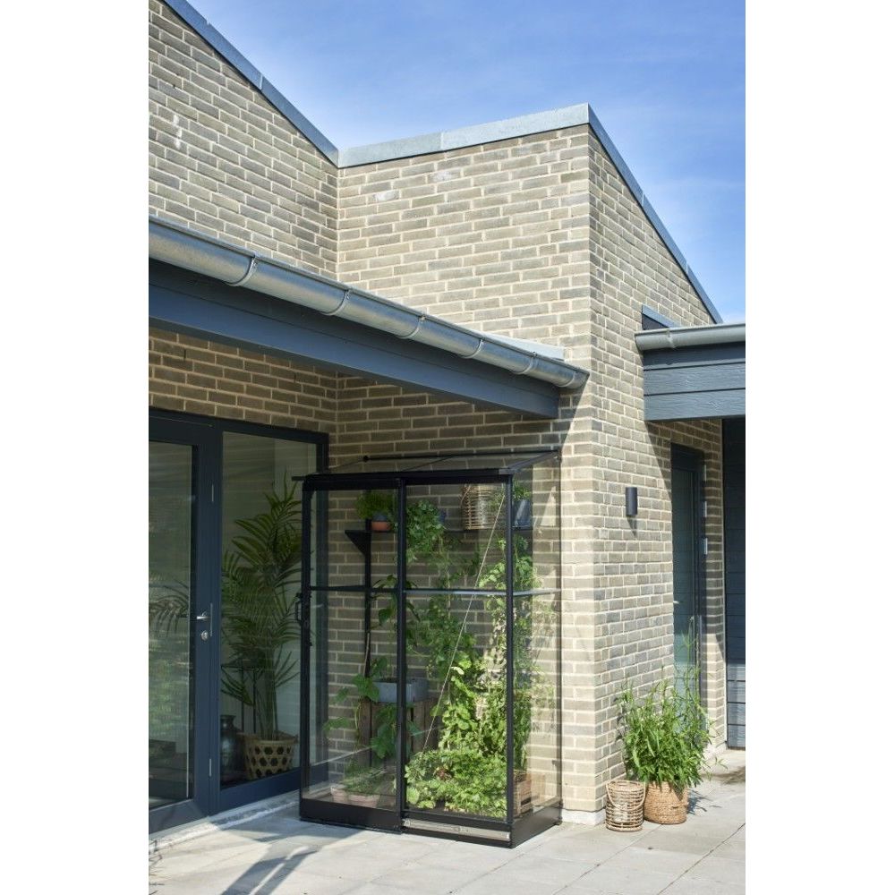 Halls muurkas Qube LT24 - zwart gecoat