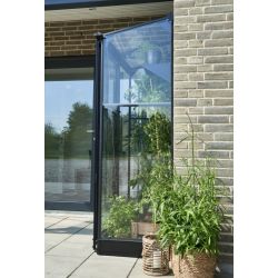 Halls muurkas Qube LT24 - zwart gecoat