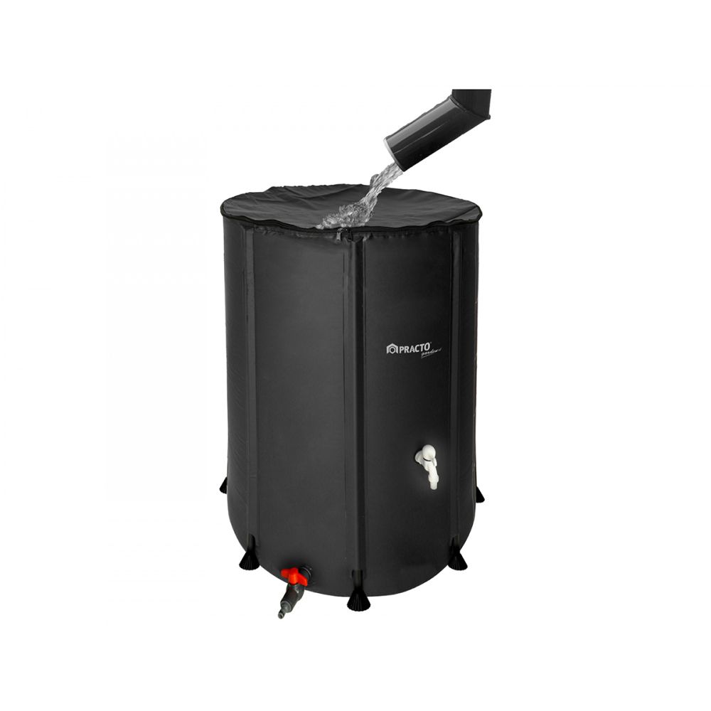 Practo Garden opvouwbare regenton 350l. - zwart
