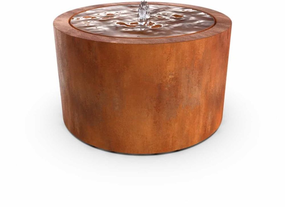 Geroba Geroba Taula RCA6 watertafel rond 1500x500mm - Cortenstaal