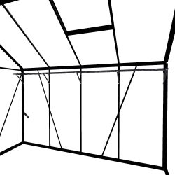 Royal Well kweekschap voor tuinkas Kate 2 - zwart