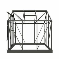 Royal Well tuinkas Mary 1 met veiligheidsglas en fundering - groengrijs