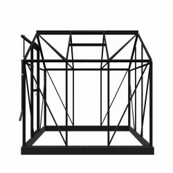 Royal Well tuinkas Mary 1 met veiligheidsglas en fundering - zwart