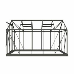 Royal Well tuinkas Mary 3 met veiligheidsglas en fundering - groengrijs