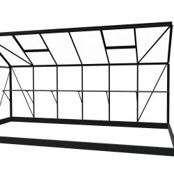 Royal Well kweektafel voor tuinkas Mary 4 - zwart