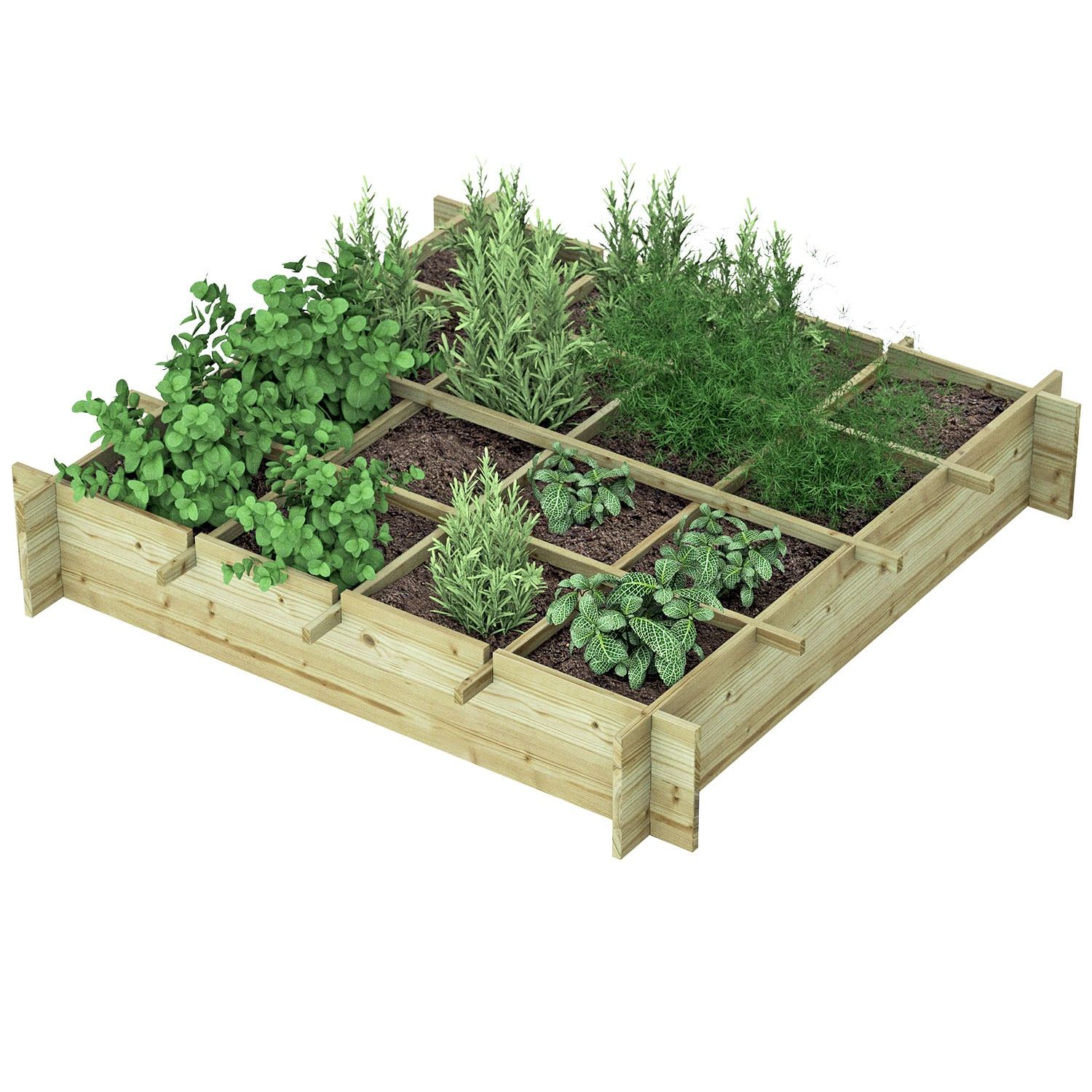 Royal Well Wild Celery planter 120x120x20cm - geimpregneerd grenen