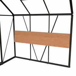 Royal Well opklapbare steun voor tuinkas - groengrijs