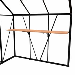 Royal Well opklapbare steun voor tuinkas - zwart