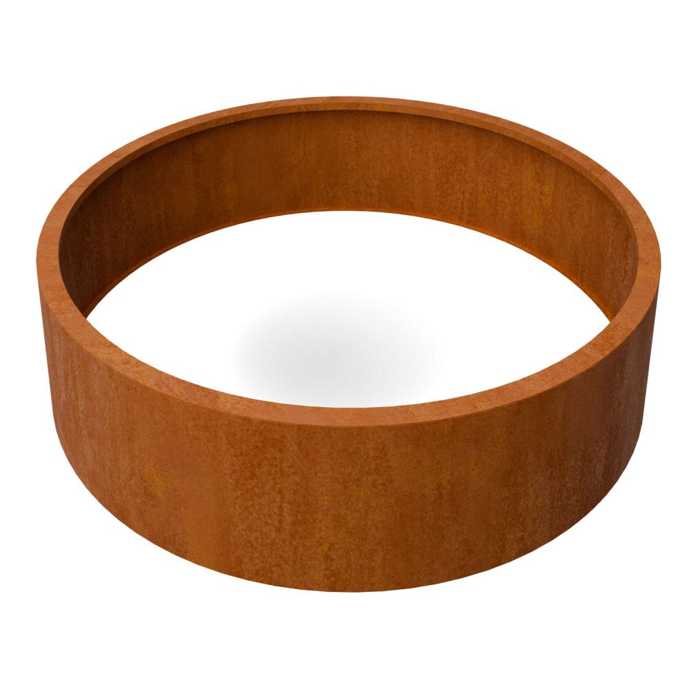 Geroba RondaZB12 ronde plantenbak zonder bodem 1500x400mm - Cortenstaal