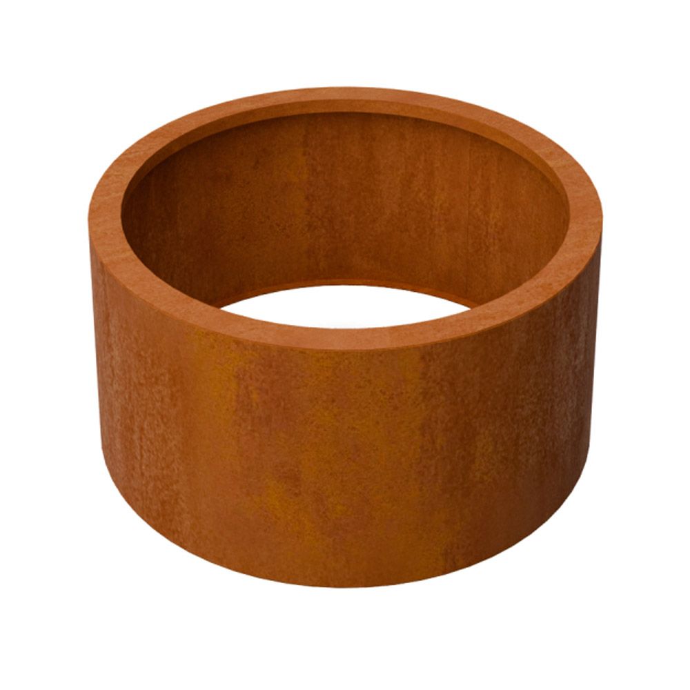 Geroba RondaZB13 ronde plantenbak zonder bodem 800x400mm - Cortenstaal