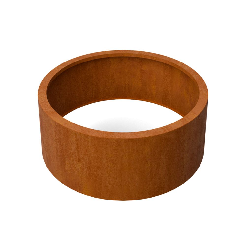 Geroba RondaZB14 ronde plantenbak zonder bodem 1000x400mm - Cortenstaal