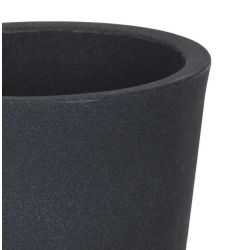 4gardenz Stone pilaar ronde planetenbak 35x55cm - steengrijs