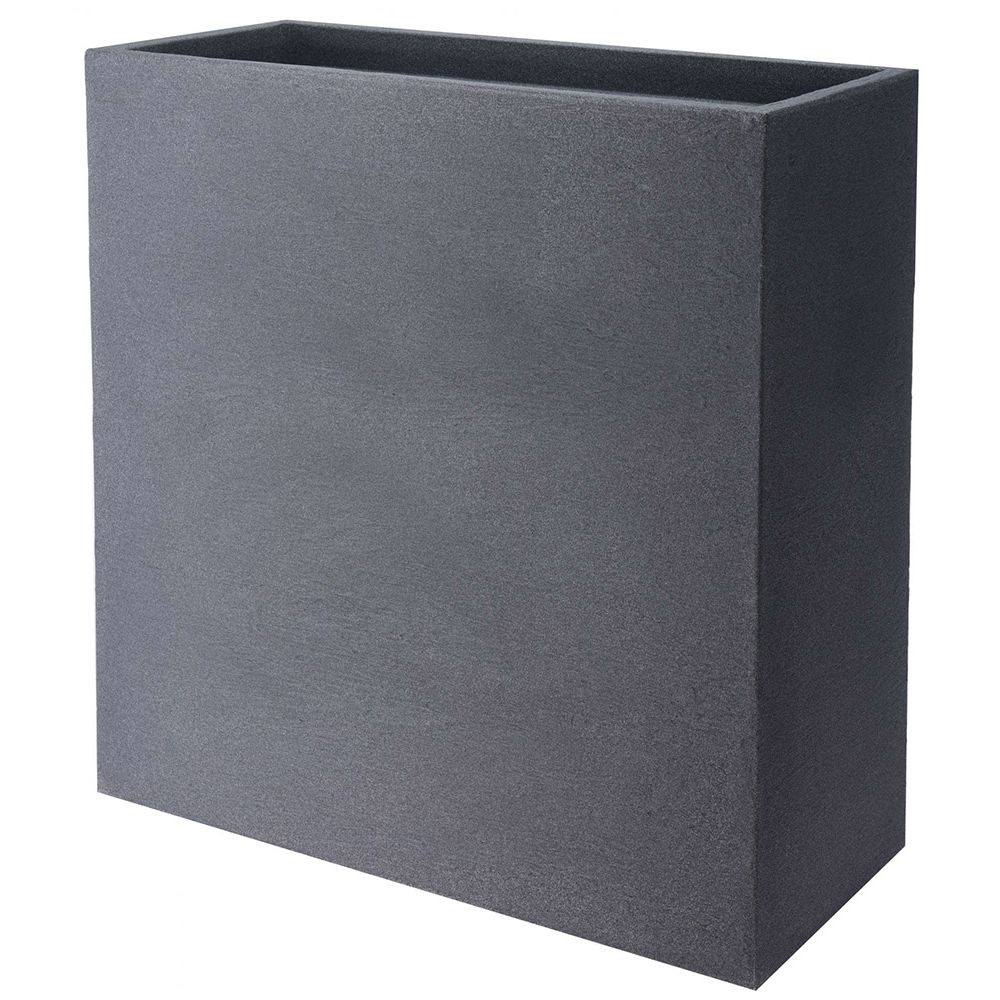 4gardenz Stone rechthoekige plantenbak 60x60x26cm - steengrijs
