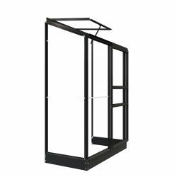 Royal Well muurkas Emma 1 met veiligheidsglas en fundering - zwart