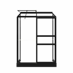 Royal Well muurkas Emma 1 met veiligheidsglas en fundering - zwart