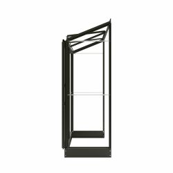 Royal Well muurkas Emma 1 met veiligheidsglas en fundering - groengrijs