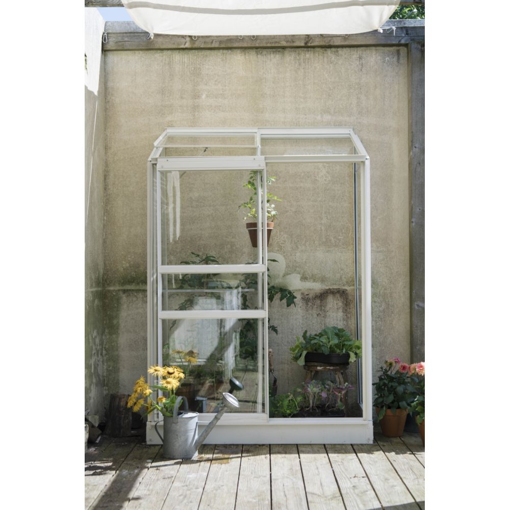 Royal Well muurkas Emma 1 met veiligheidsglas en fundering - wit