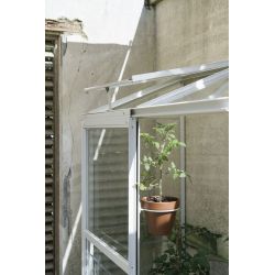 Royal Well muurkas Emma 1 met veiligheidsglas en fundering - wit