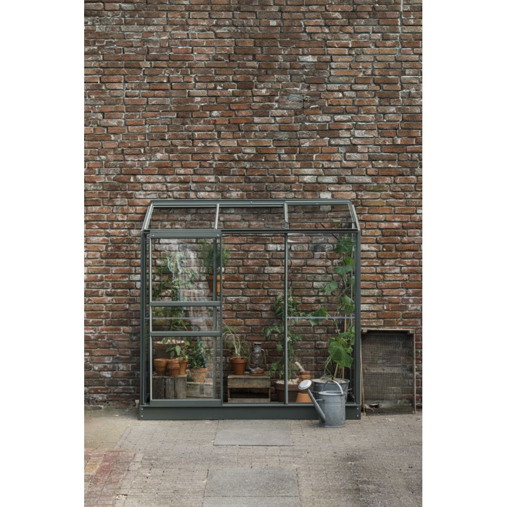 Royal Well muurkas Emma 2 met veiligheidsglas en fundering - groengrijs