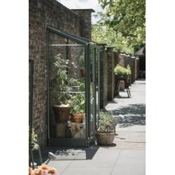 Royal Well muurkas Emma 2 met veiligheidsglas en fundering - groengrijs