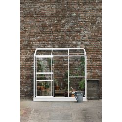 Royal Well muurkas Emma 2 met veiligheidsglas en fundering - wit