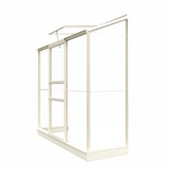 Royal Well muurkas Emma 2 met veiligheidsglas en fundering - wit