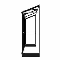 Royal Well muurkas Emma 2 met veiligheidsglas en fundering - zwart