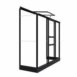 Royal Well muurkas Emma 2 met veiligheidsglas en fundering - zwart