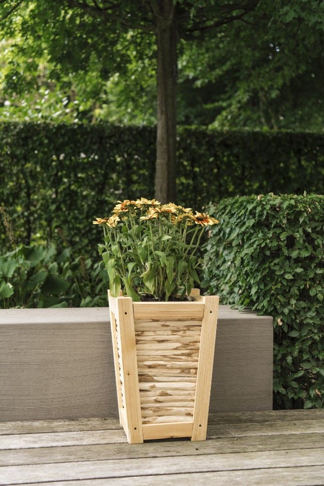Royal Well Kai bloembak/plantenbak 60x40x40 cm - hout